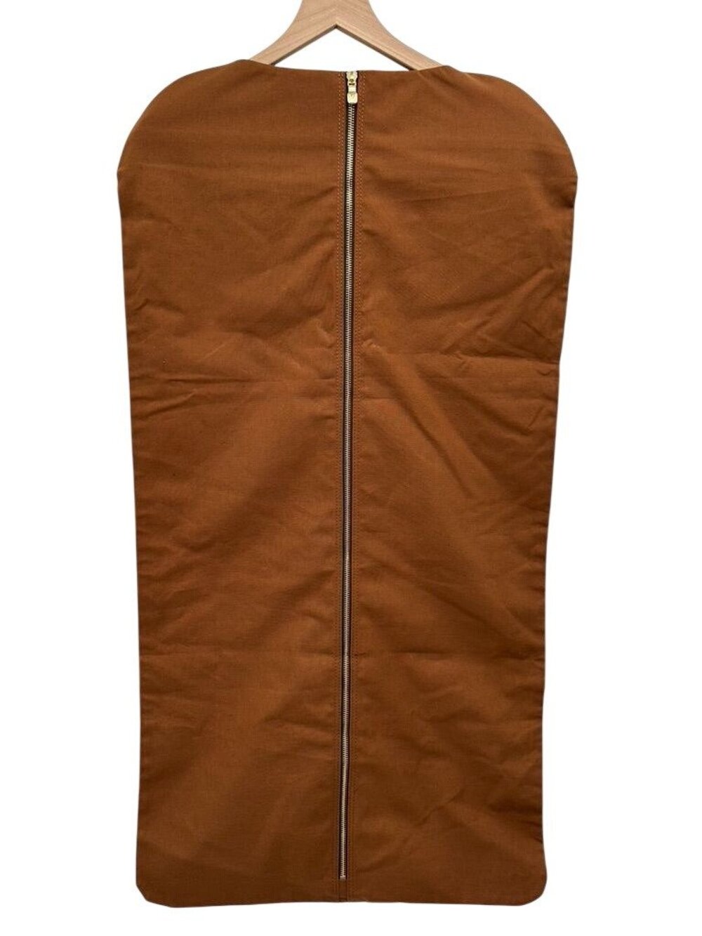 Louis Vuitton Brown Canvas Garment Bag With Gold Hardware & Zipper Closure